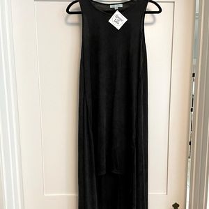 She + Sky black cotton asymmetrical tunic dress. Size S. Brand New